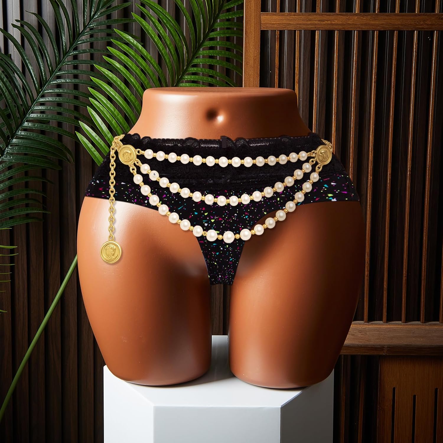 Brazilian Curvy Hip  Mannequin Half Body African American Female for Panty Underwear Clothing Form Display