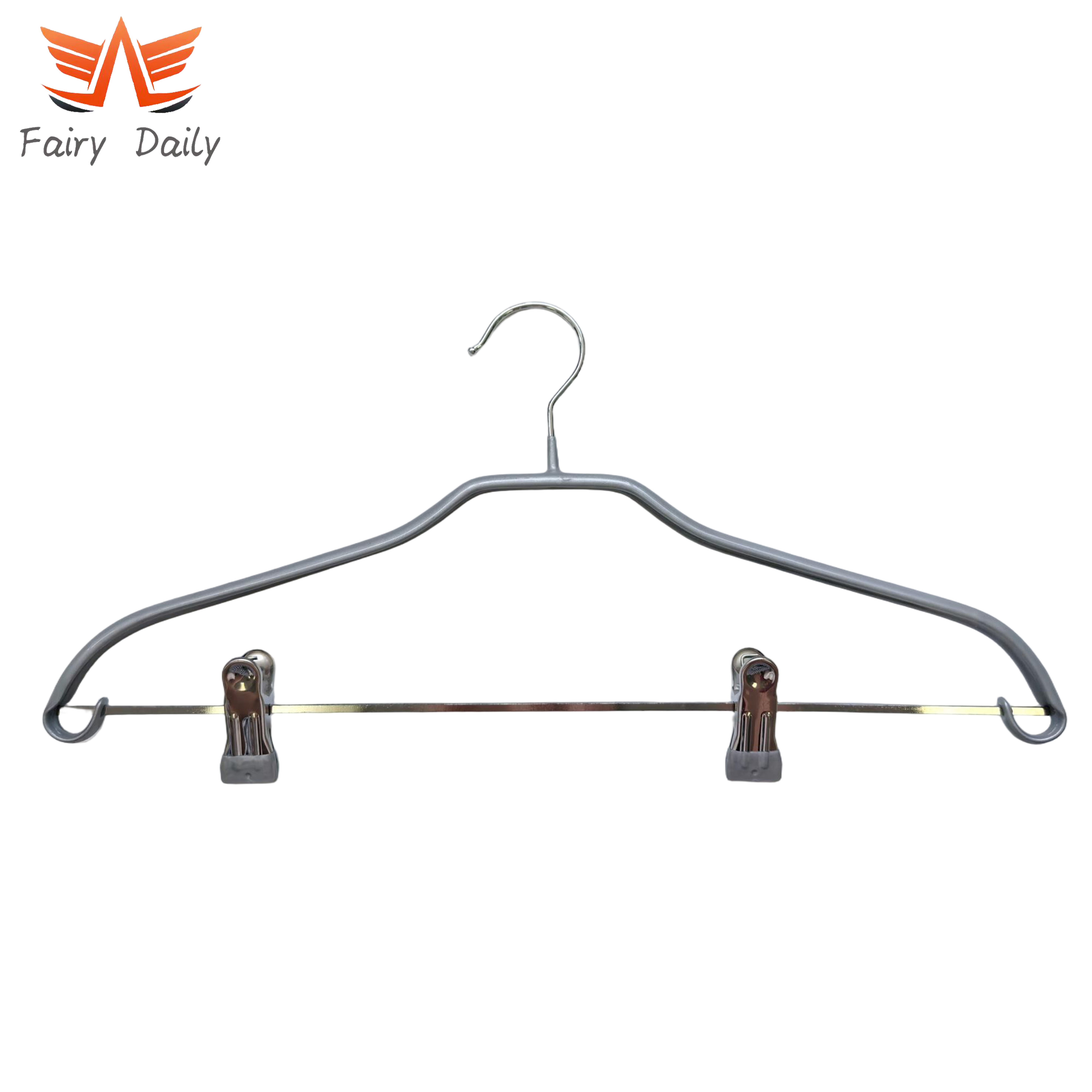 High-Quality Non-Slip Metal Clothes Pants Hanger with Adjustable Clips