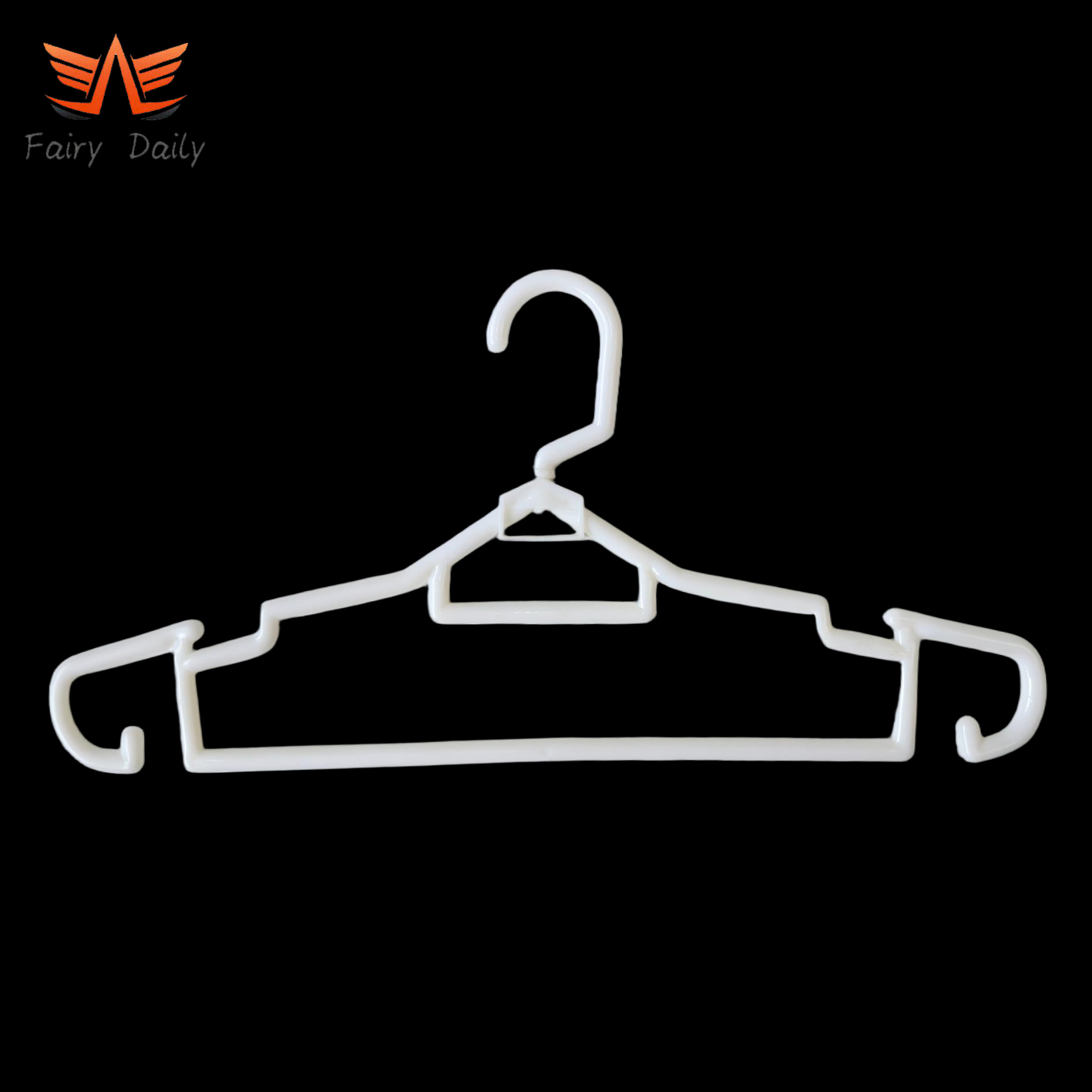 High-Quality White Plastic Coat Shirt Hangers for Home Clothes Stores