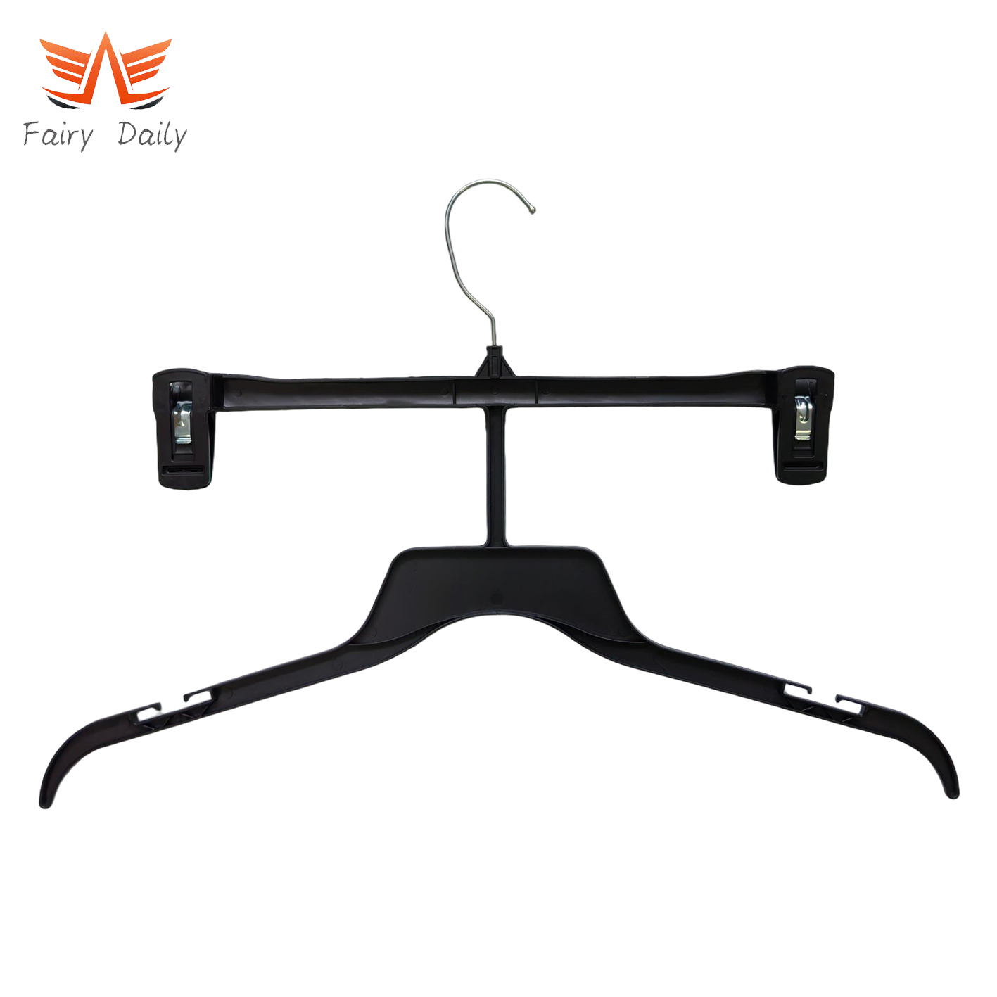 Plastic Baby Hanger with Clips, Clip Hanger for Baby Clothes