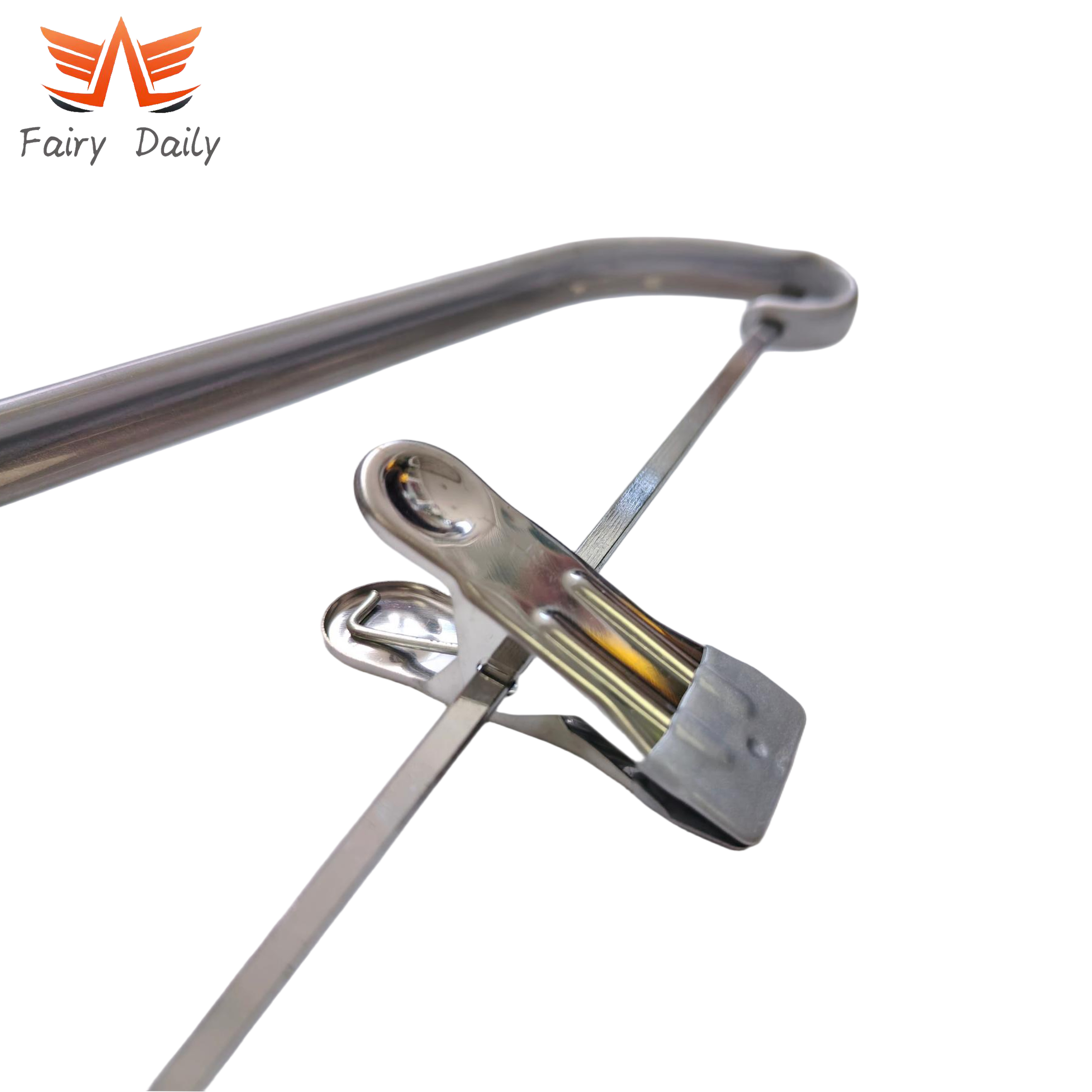 High-Quality Non-Slip Metal Clothes Pants Hanger with Adjustable Clips