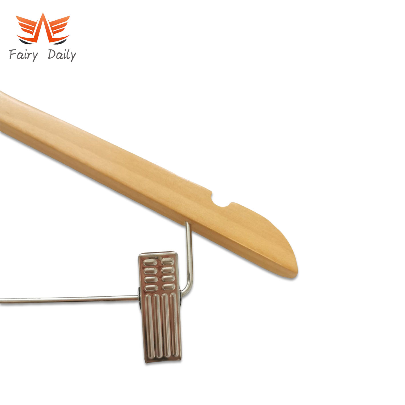High-Quality Anti-Theft Hotel Wooden Hanger with Security Ring