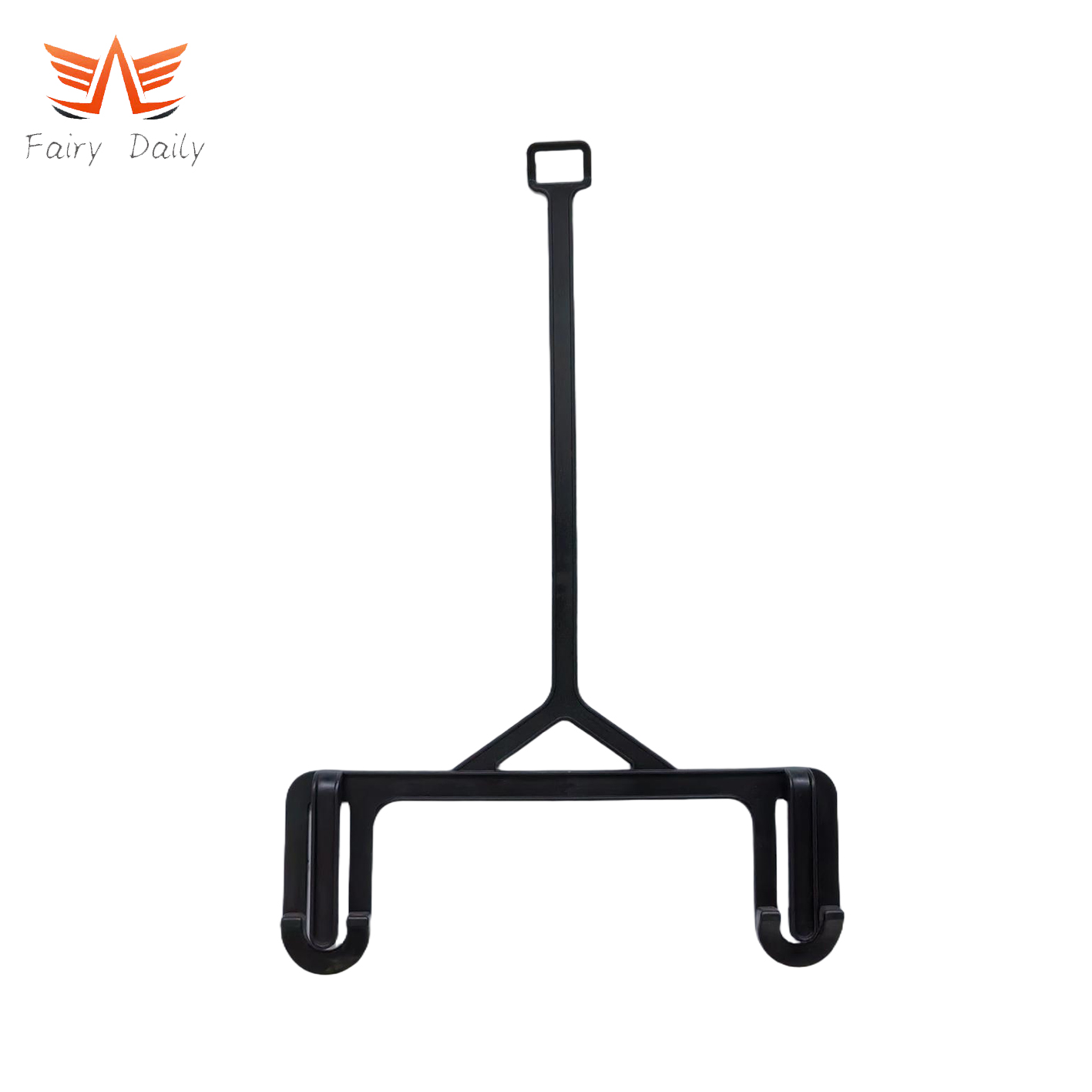 Vics Black Plastic Connect Pants Hanger for Kids Skirt Clothes Hangers