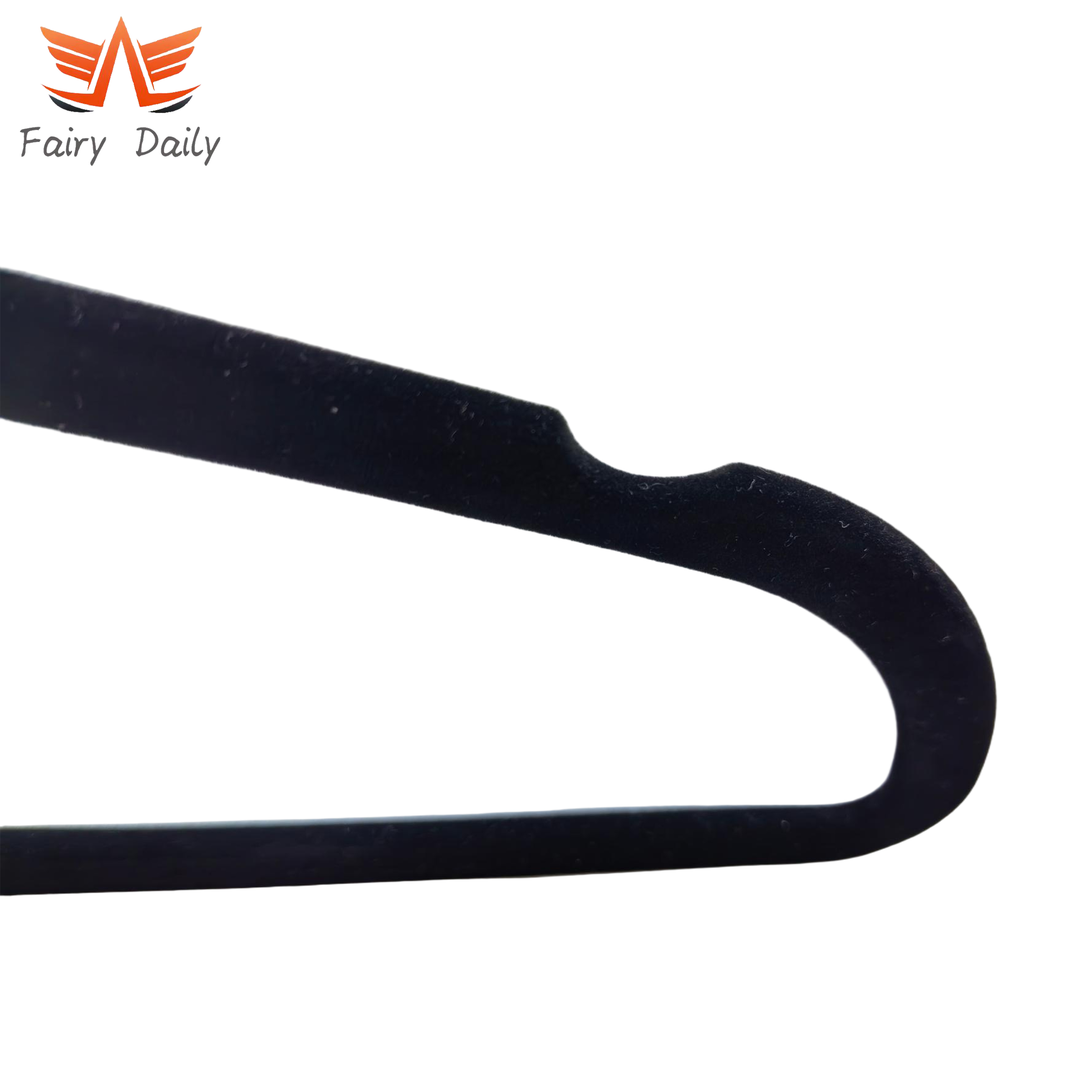 Heavy Duty Velvet Non-Slip Felt Clothes Coat Hanger with Shoulder Notches