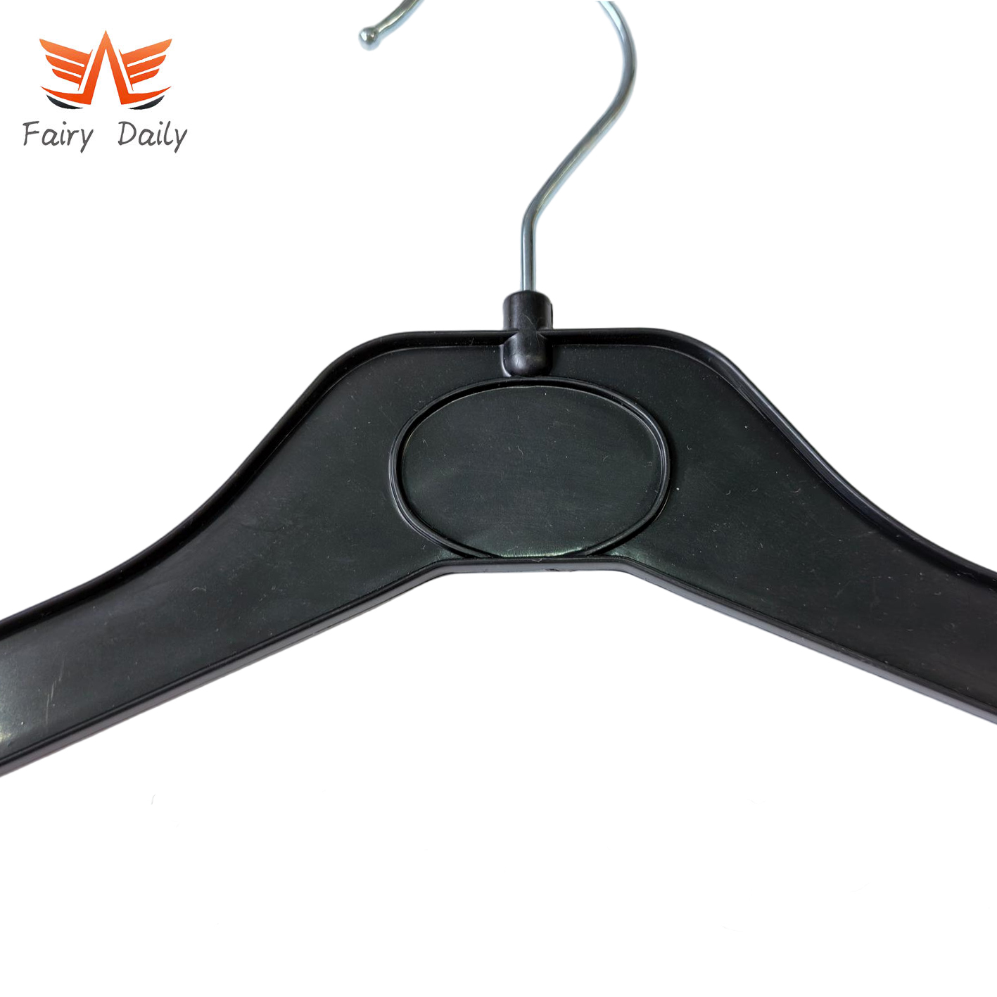 Plastic Coat Top Hanger Black Clothes Hangers for Clothes Stores