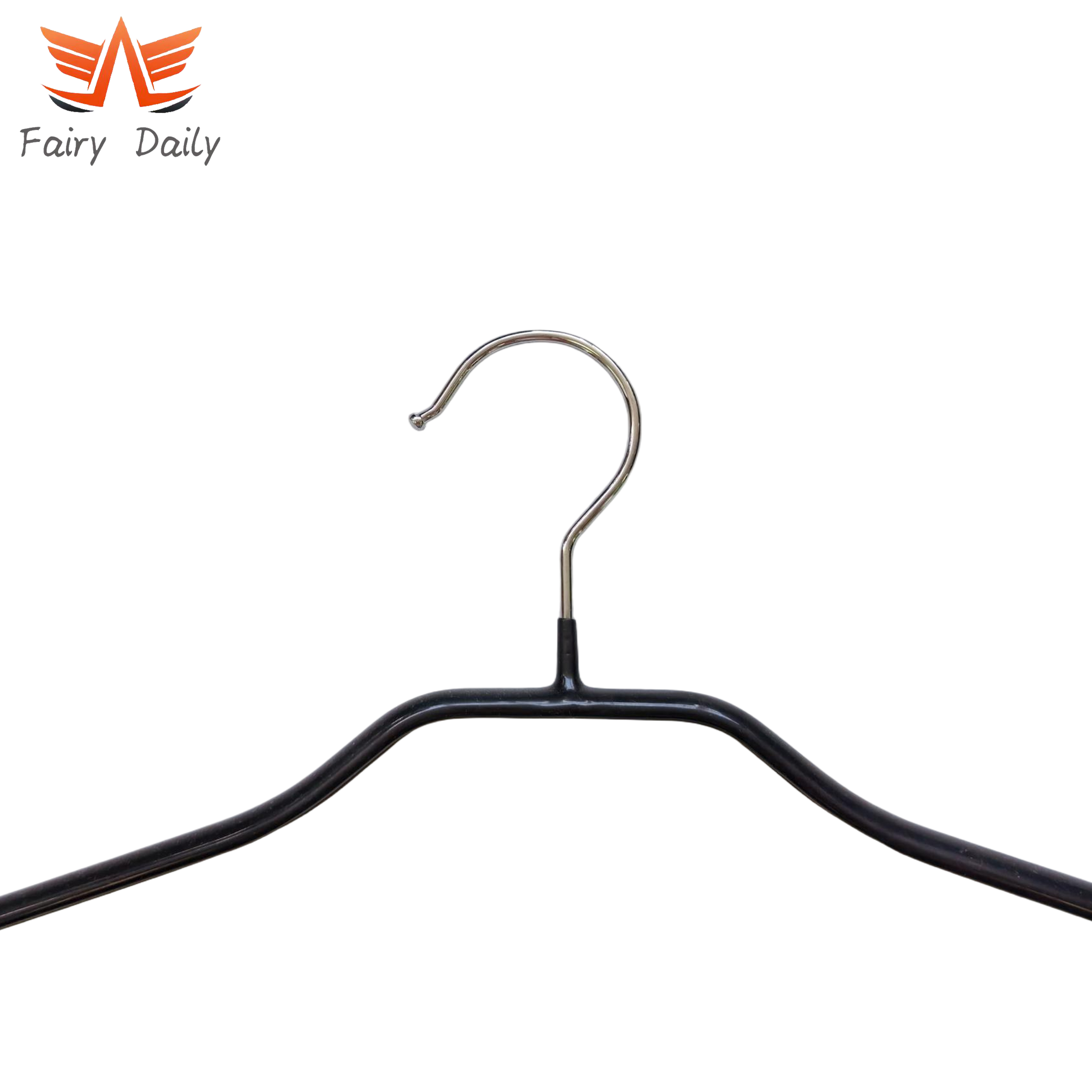 PVC Coating Non-Slip Wire Metal Clothes Hanger for Coat Suit Shirts