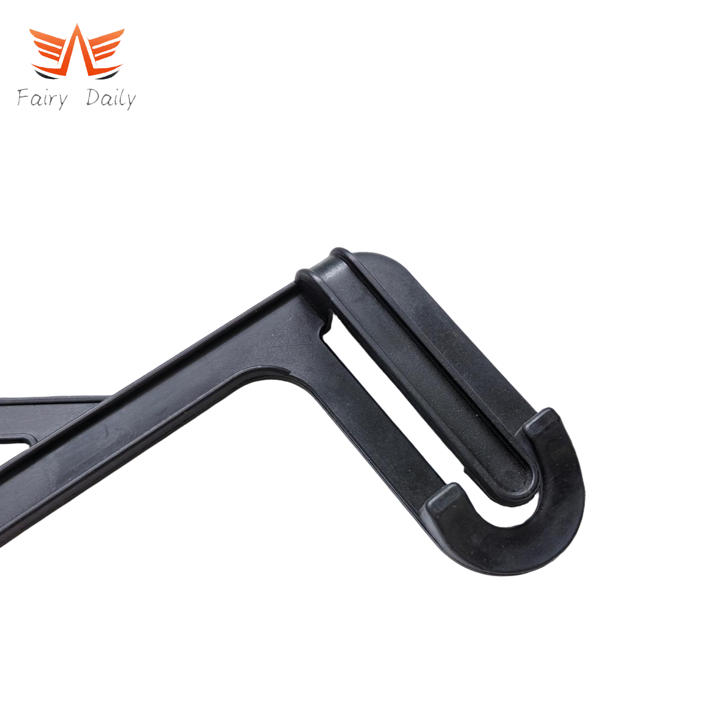 Vics Black Plastic Connect Pants Hanger for Kids Skirt Clothes Hangers