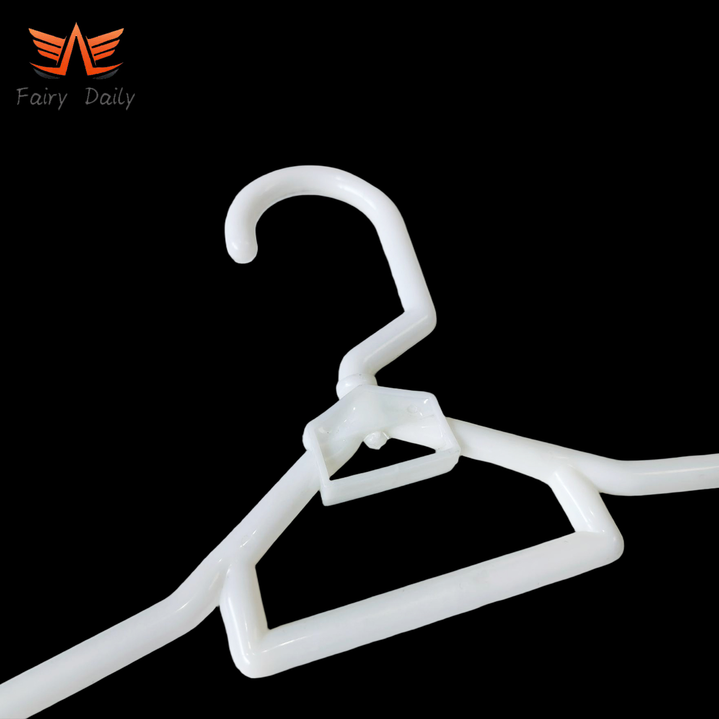 High-Quality White Plastic Coat Shirt Hangers for Home Clothes Stores