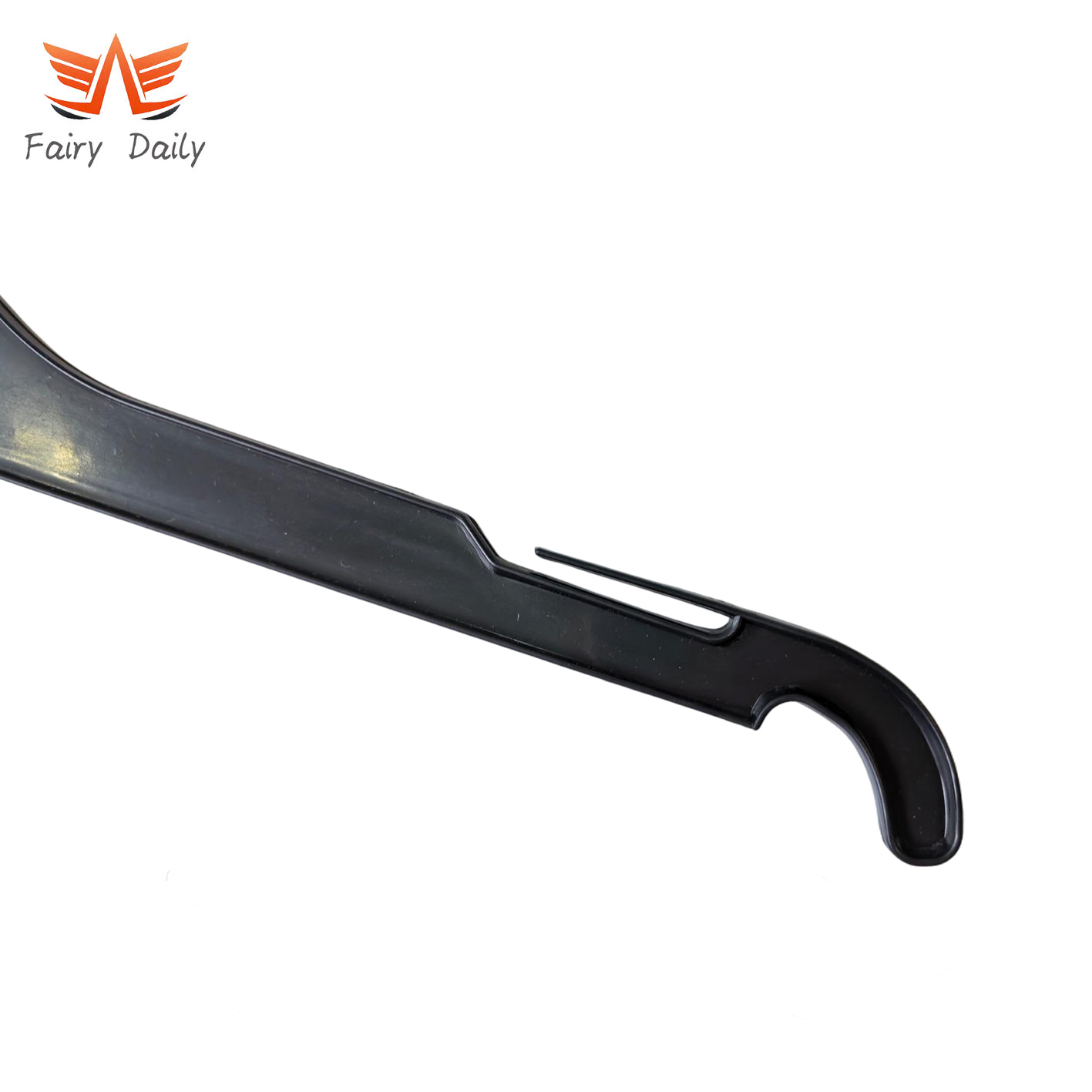 Plastic Coat Top Hanger Black Clothes Hangers for Clothes Stores