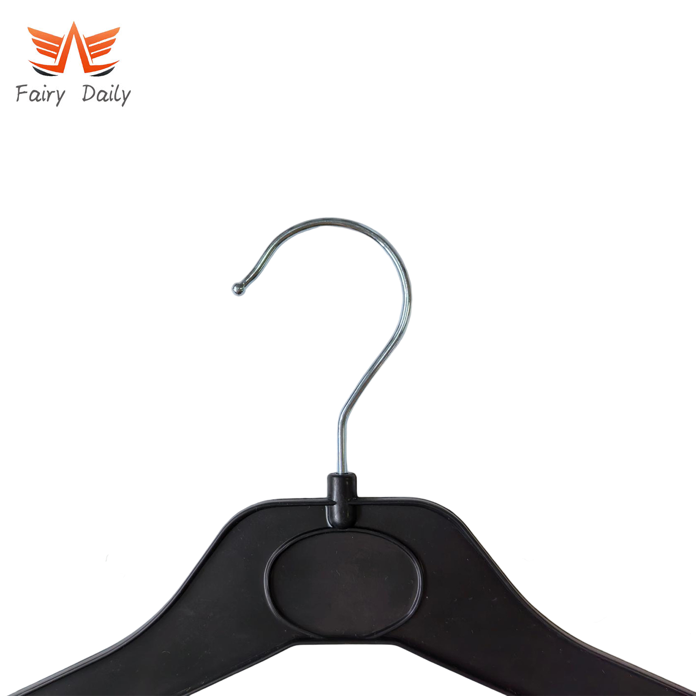 Plastic Coat Top Hanger Black Clothes Hangers for Clothes Stores