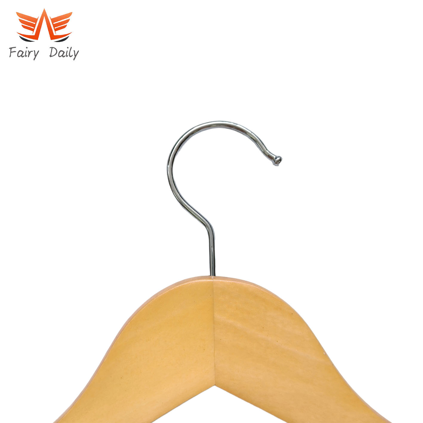 Wooden Coat Suit Pants Hangers with Metal Clips for Shop
