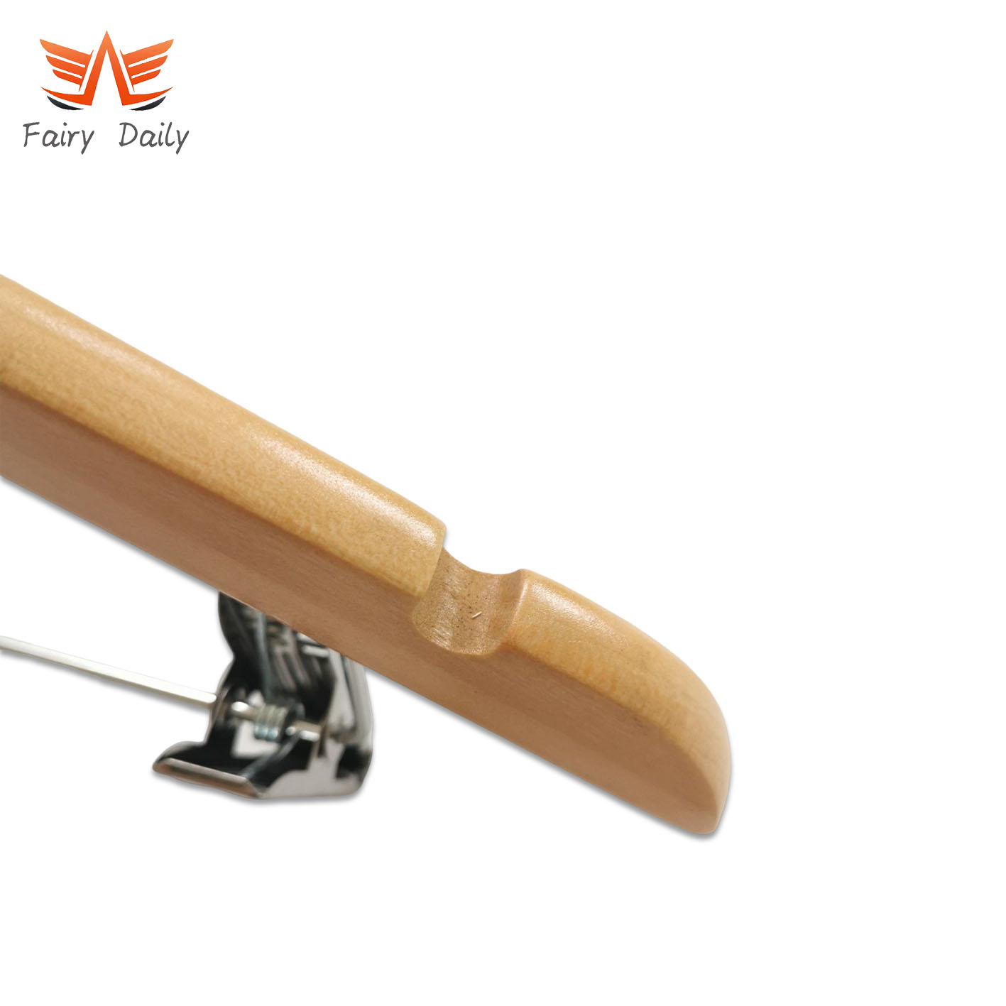 High-Quality Anti-Theft Hotel Wooden Hanger with Security Ring