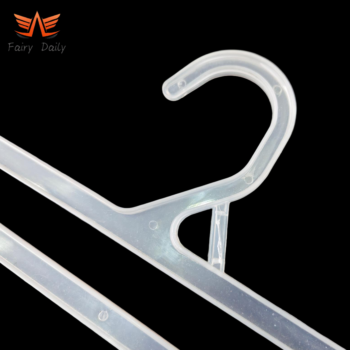 Folded Plastic Pant Hanger, Plastic Towel Coat Hanger