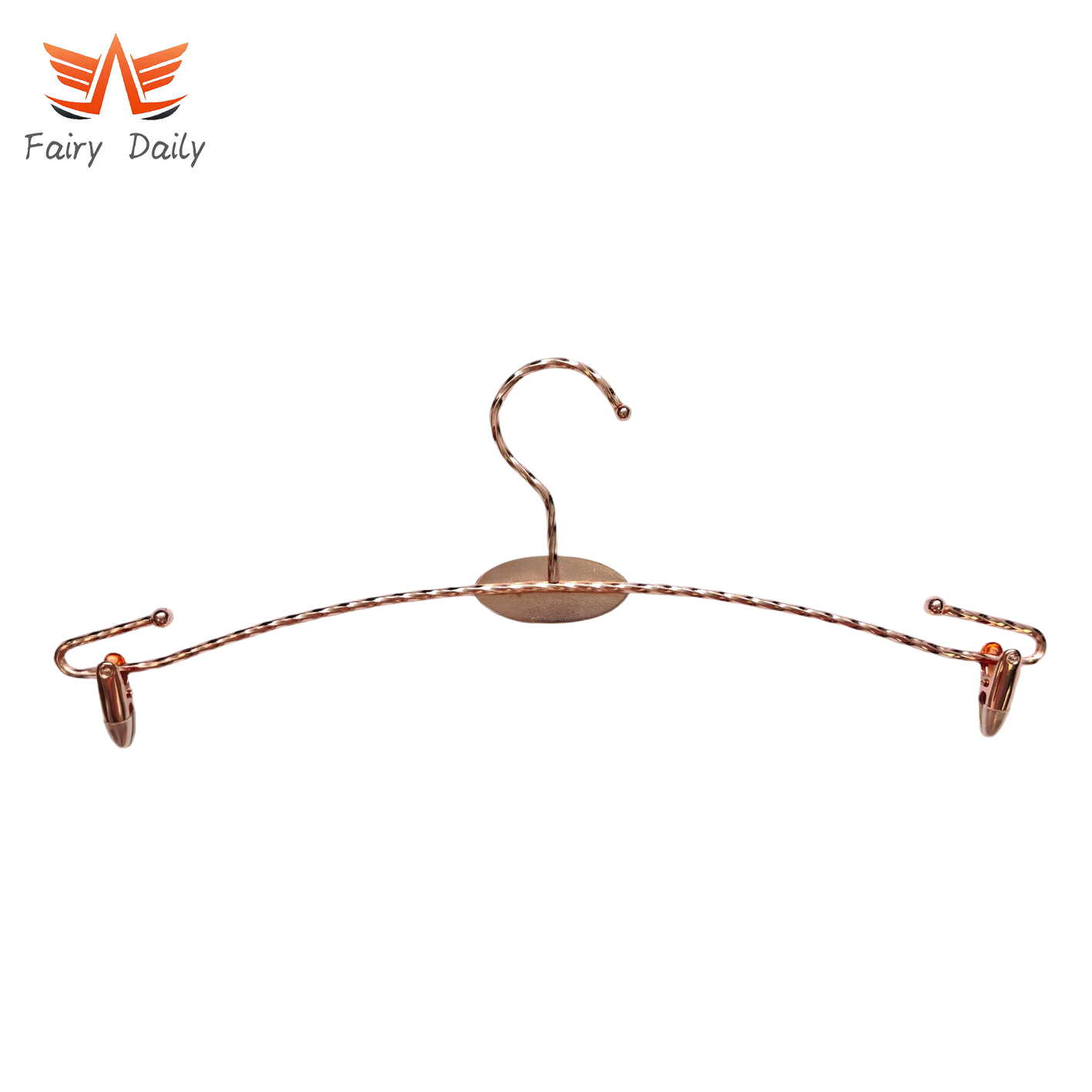 Durable Metal Underwear Hanger for Clothes Shop Pants Clothes Hangers with Clips