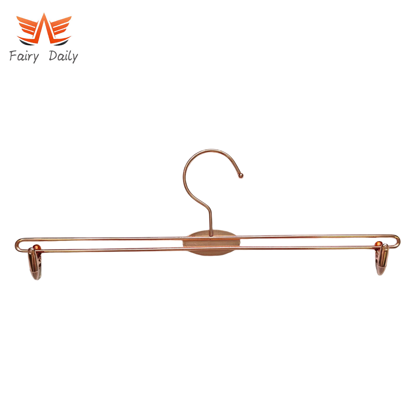 Metal Underwear Bra Hanger Durable Pants Clothes Hangers with Clips for Display