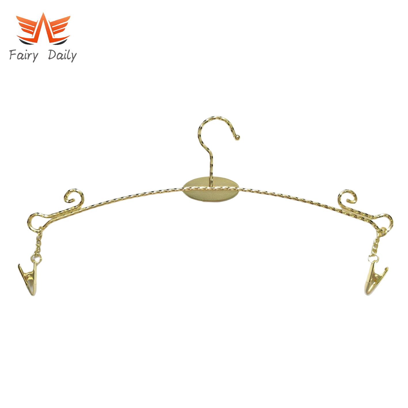 Luxury Metal Underwear Bra Pants Skirts Slim Hanger for Home