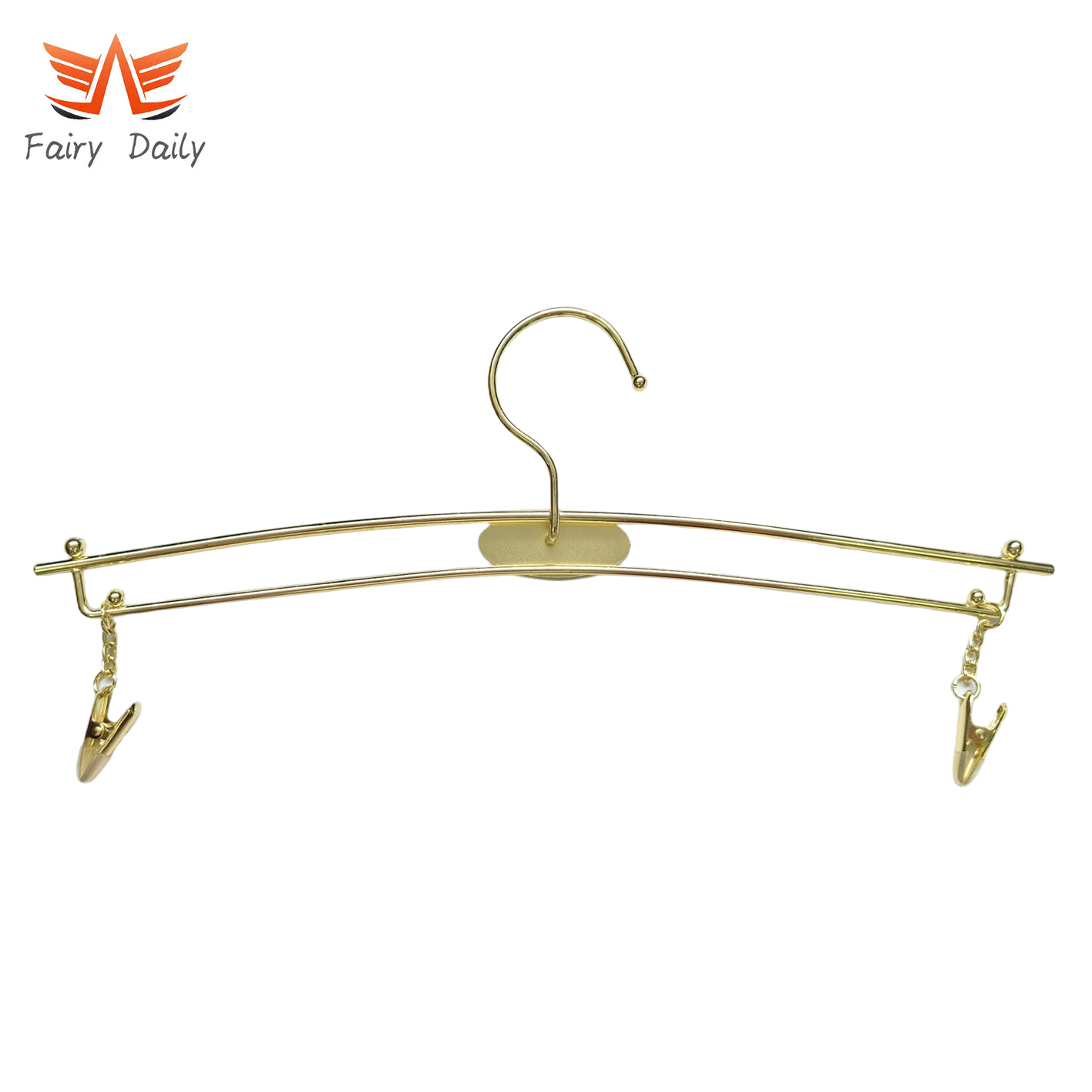 Bra Hanger with Clips Gold Metal Non-Slip Underwear Hangers for Bras Pants
