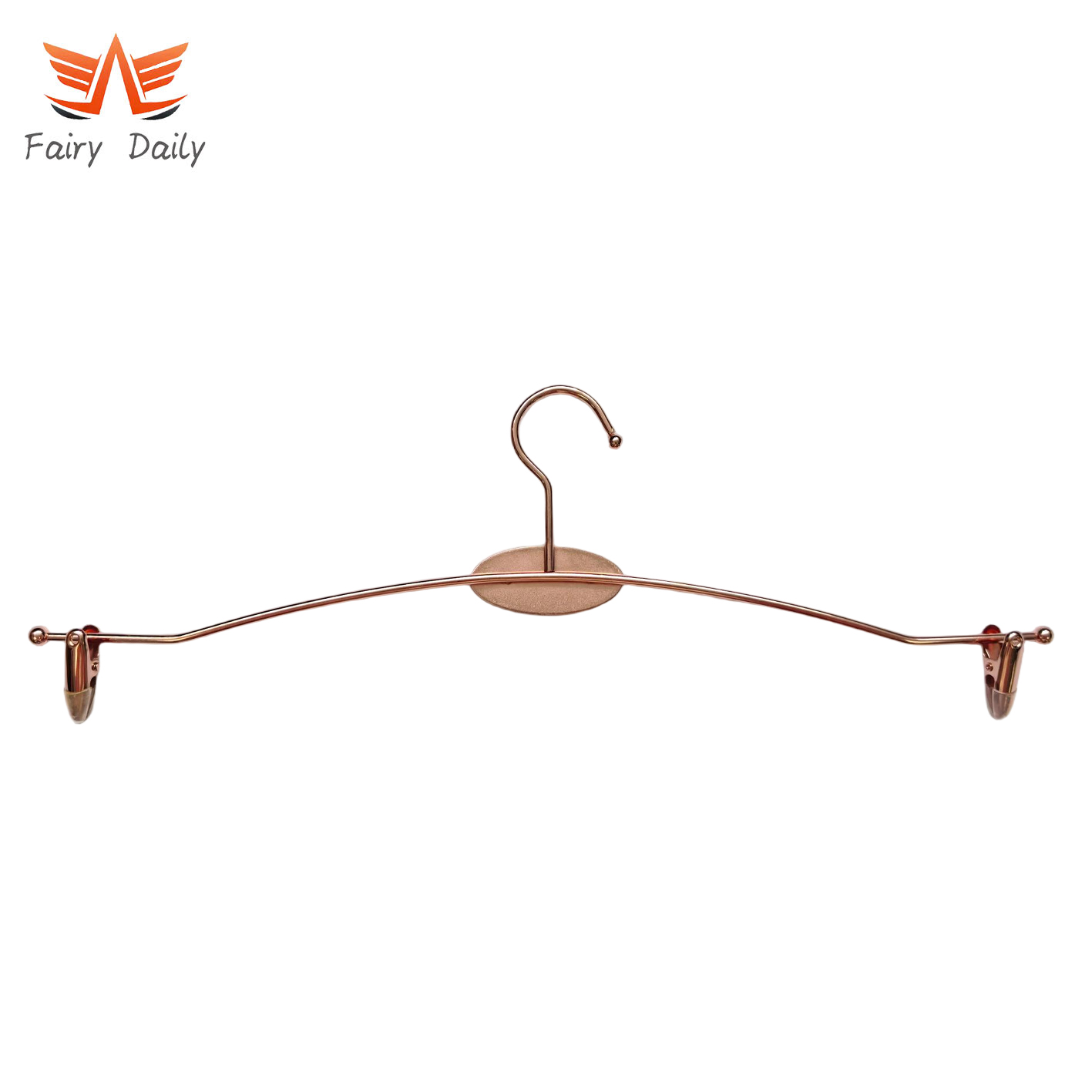 Metal Bikini Lingerie Hangers with Gold Metal Clips for Shop