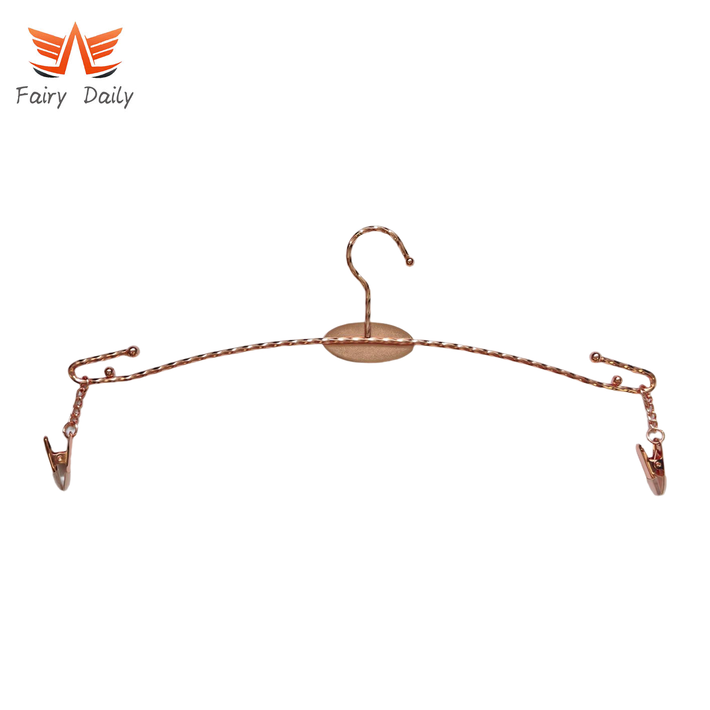 Metal Underwear Bra Hanger Durable Pants Clothes Hangers with Clips