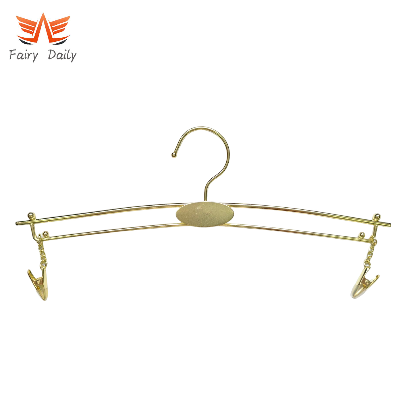 Bra Hanger with Clips Gold Metal Non-Slip Underwear Hangers for Bras Pants