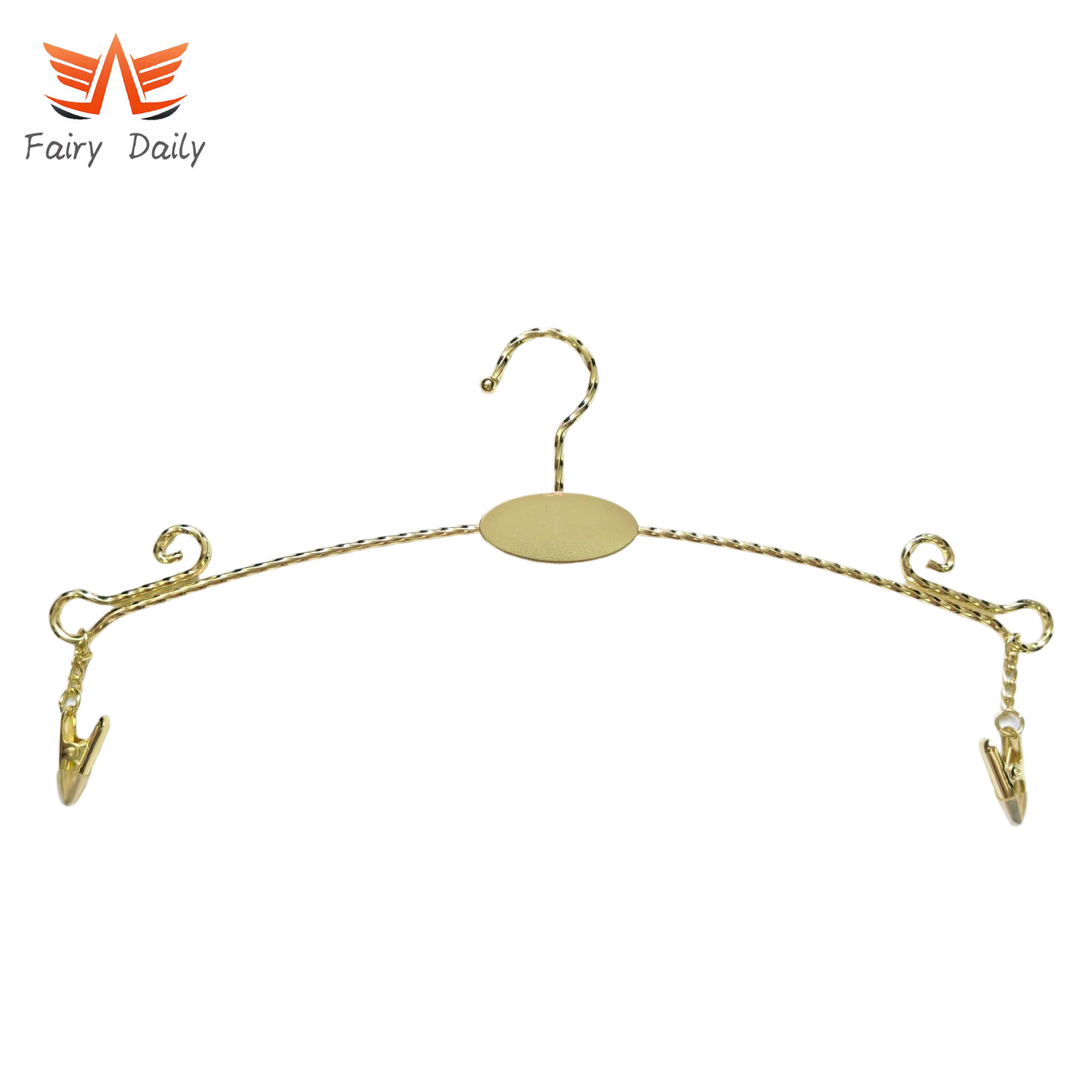Luxury Metal Underwear Bra Pants Skirts Slim Hanger for Home