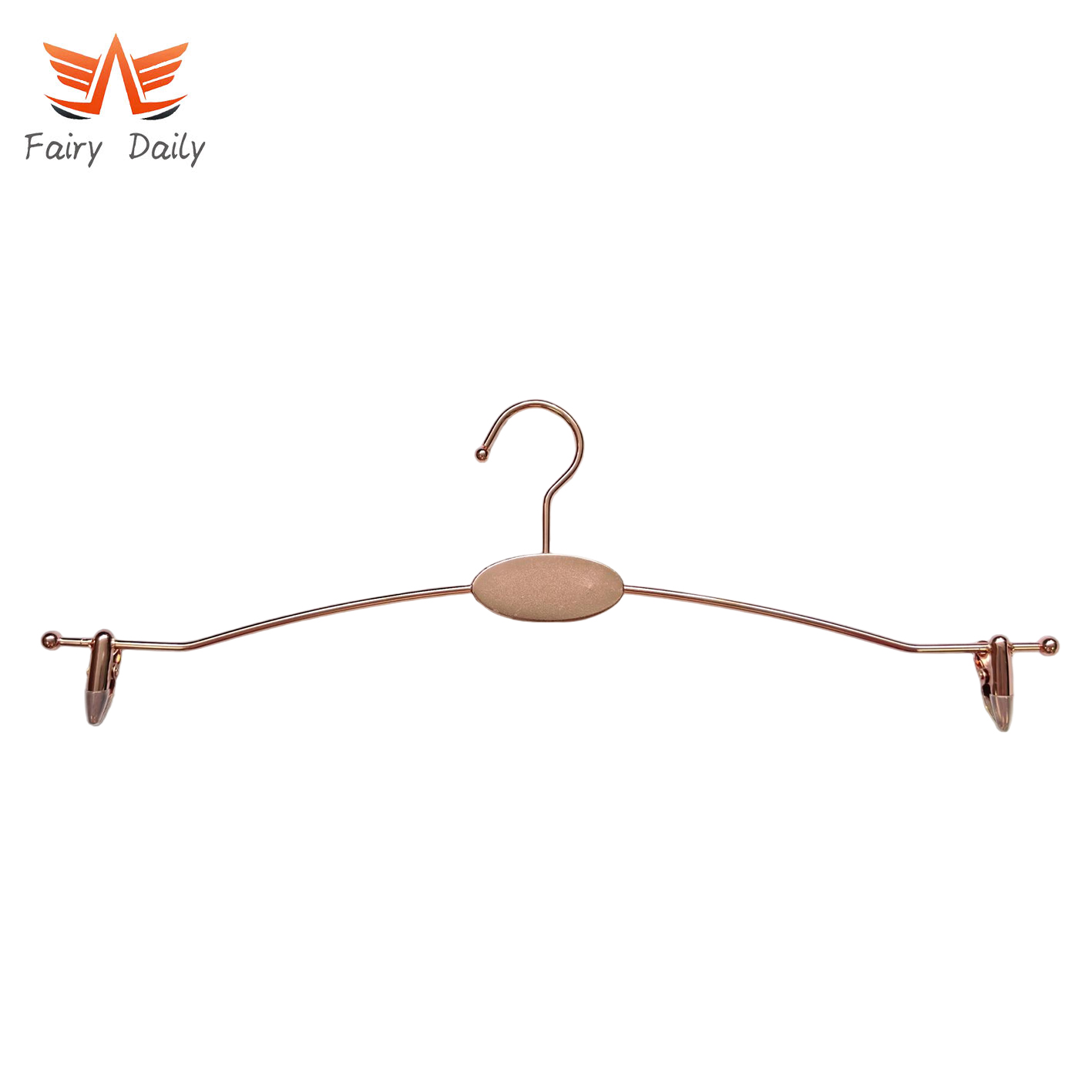 Metal Bikini Lingerie Hangers with Gold Metal Clips for Shop