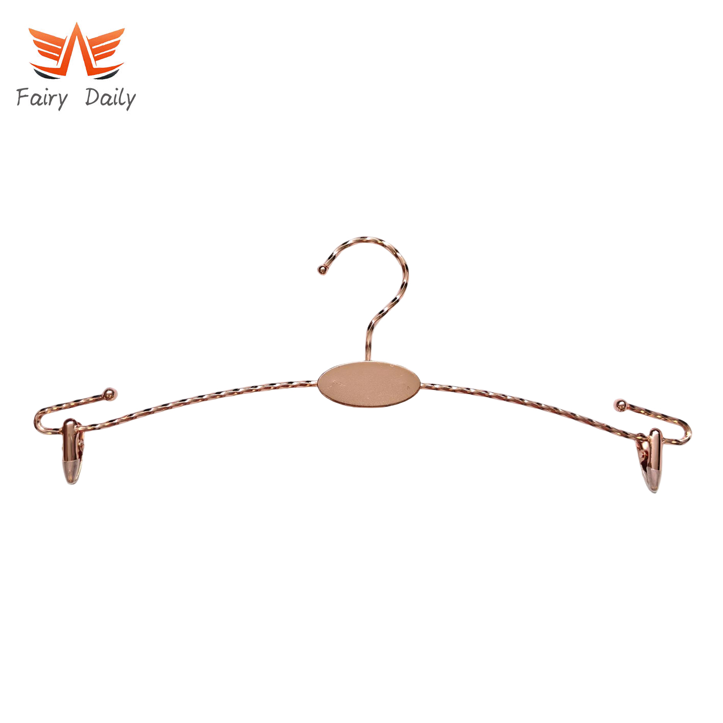 Durable Metal Underwear Hanger for Clothes Shop Pants Clothes Hangers with Clips